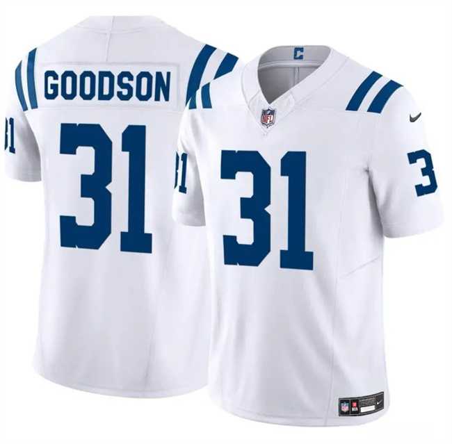 Men & Women & Youth Indianapolis Colts #31 Tyler Goodson White 2024 F.U.S.E. Vapor Limited Stitched Jersey Dzhi